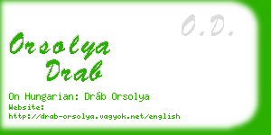orsolya drab business card